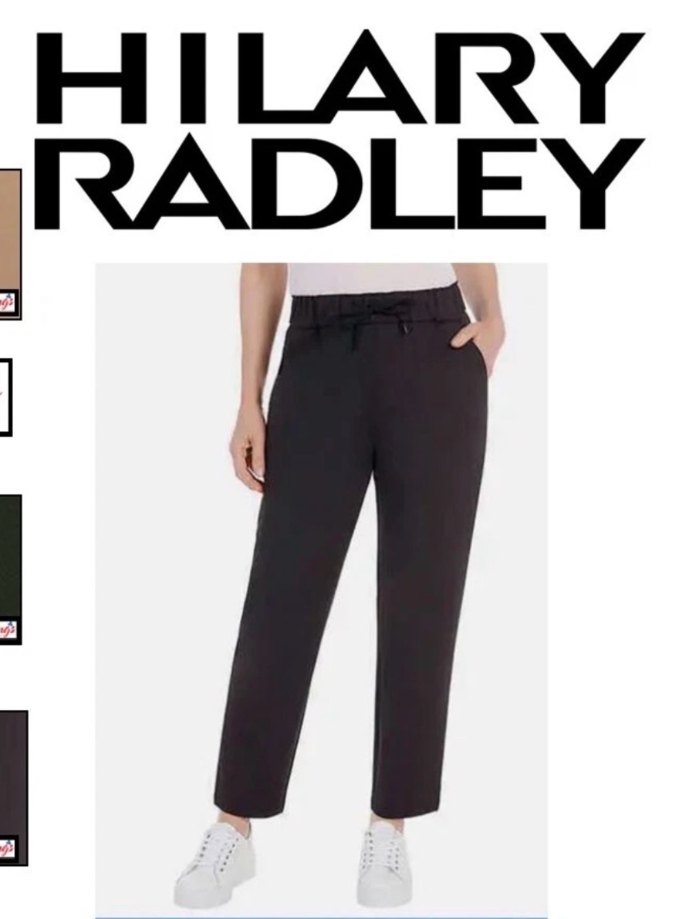 Hilary Radley Ladies' Pull-On Pant with Pockets Mid Rise Size XL